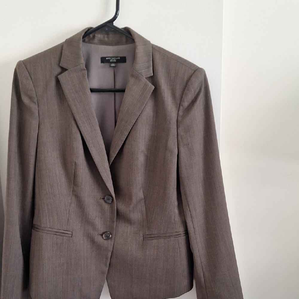Brown Blazer with Button Closure